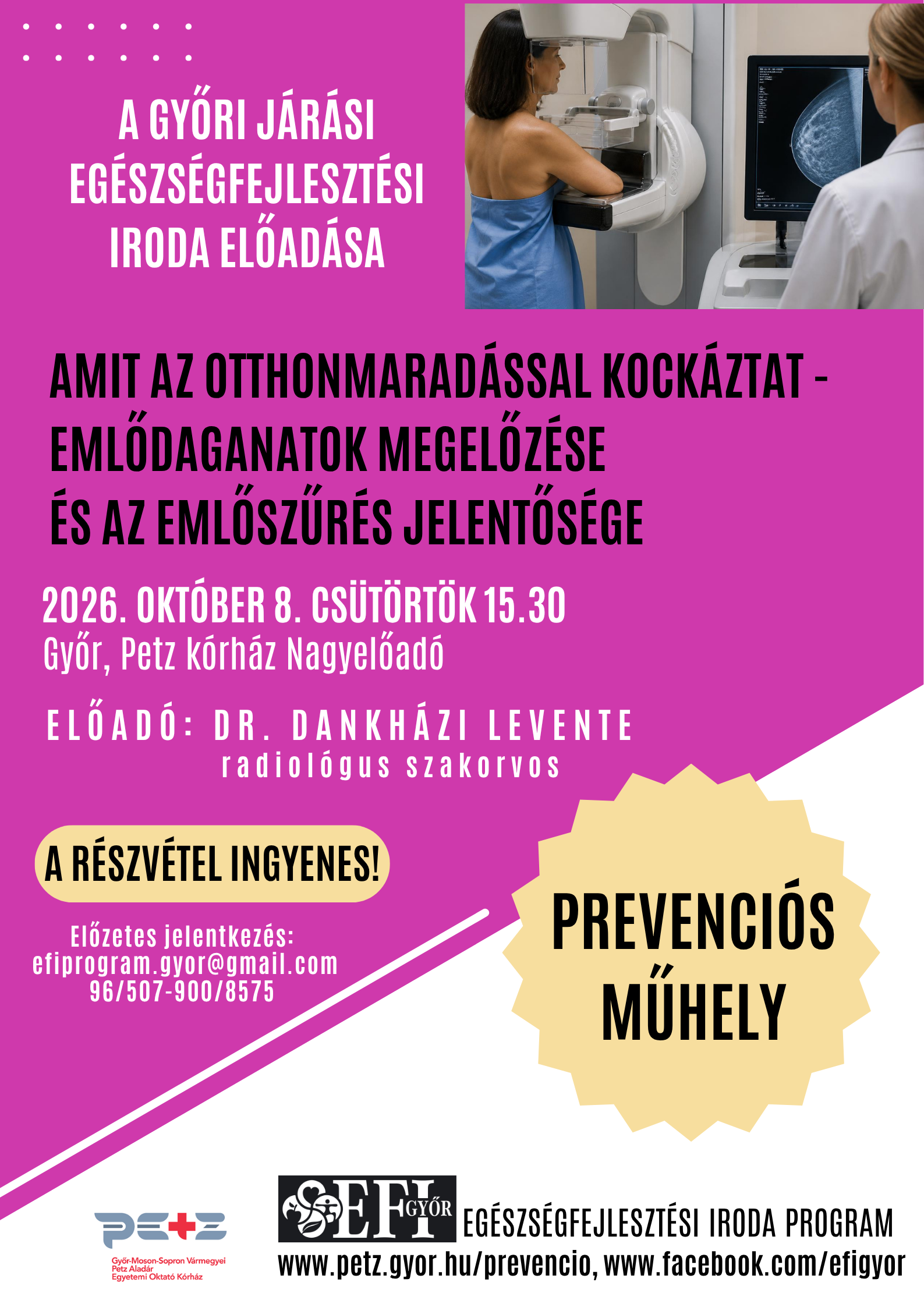 Emlődaganat szűrés