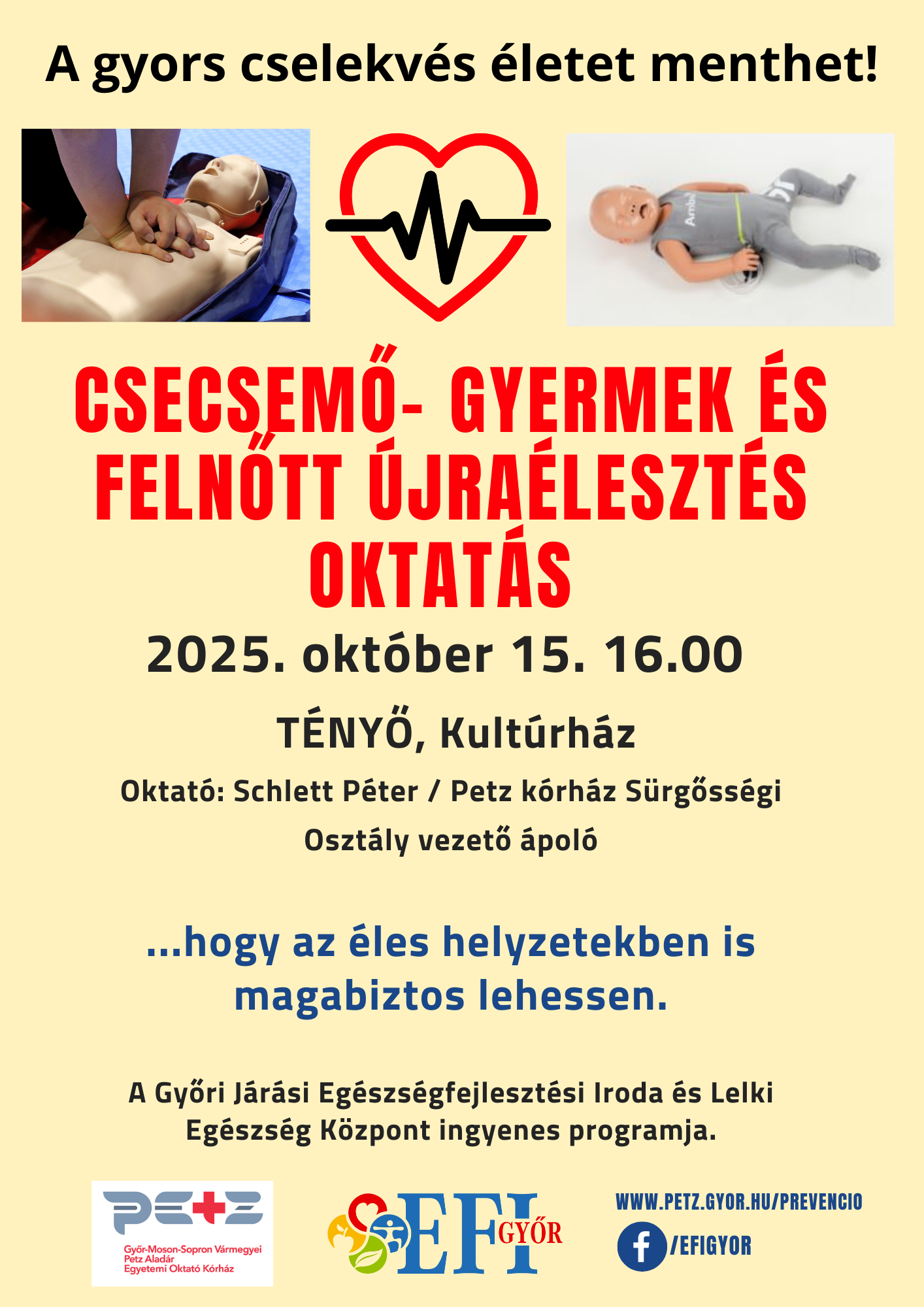 Újraélesztés oktatás