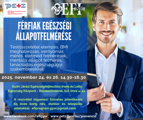 Férfiak egészségügyi állapotfelmérése