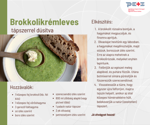 Brokkolikrémleves recept